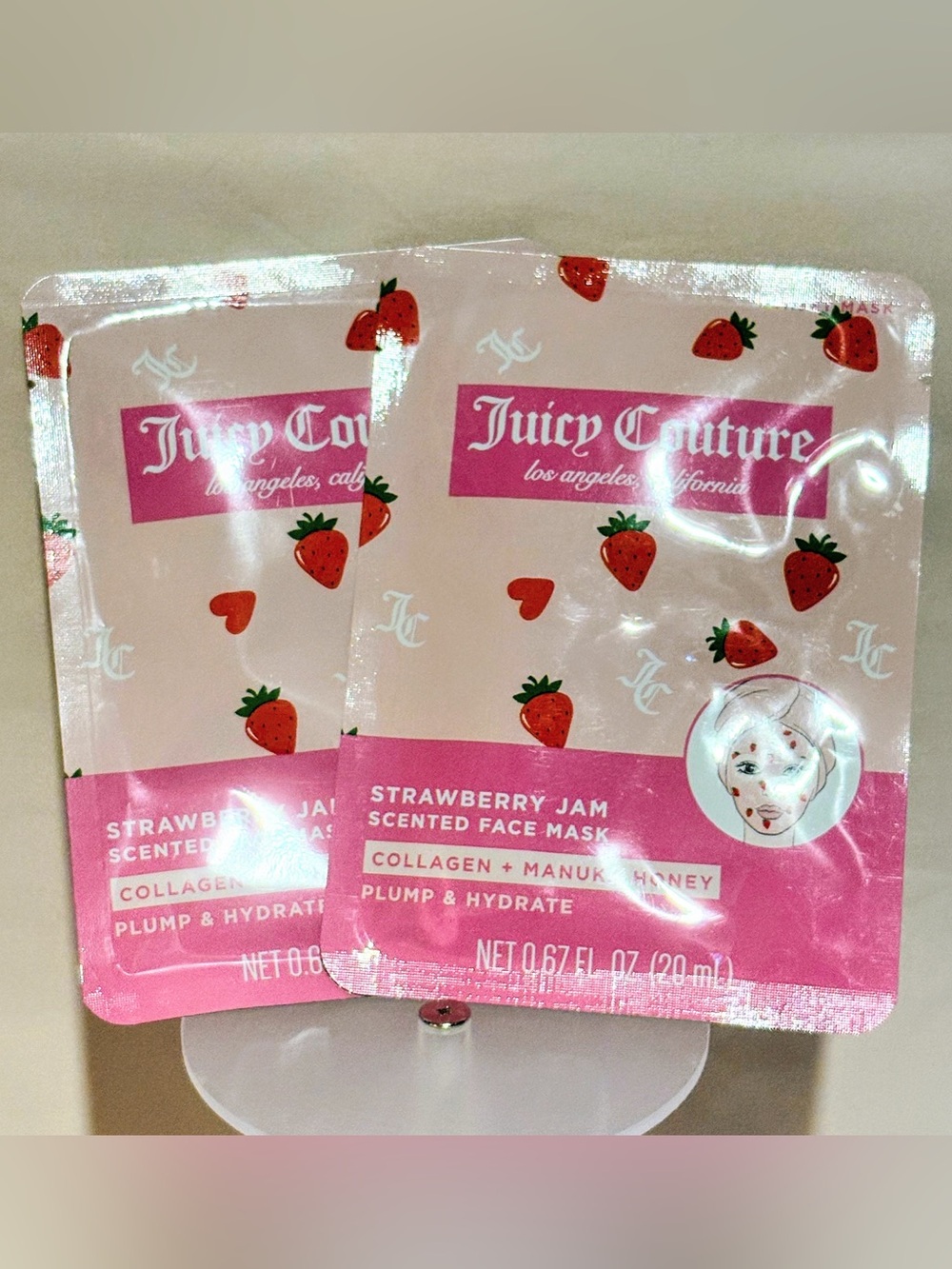 Juicy Couture Strawberry Jam Scented Face Masks (2 Pack)